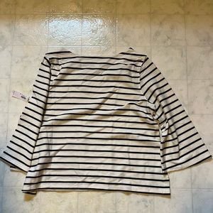 Striped 3/4 Sleeve Top